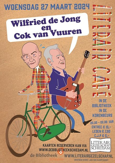Wilfried de Jong en Cok van Vuuren te gast in Literair Café